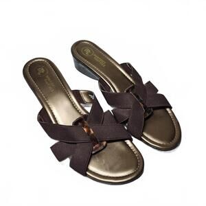 MOOTSIES TOOTSIES Women's Brown Wedge Sandals Size 10M
